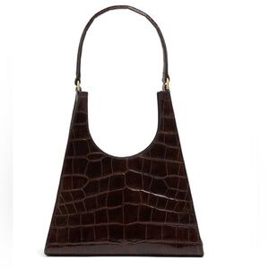 Staud Rey Bag Brown Croc